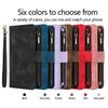Wallet 9 Card Slots Flip Zipper Leather Case For iPhone 16 15 Plus 14 13 12 11 Pro Max XR X Samsung S24 S23 S22 S21 Ultra Plus FE A15 A55 A14 A34 A54