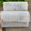 1Pc White Plastic Mesh Sheets for DIY Handmade Bags and Crafts, Liner Bag Material, Durable Square Weave Design, DIY Wallet Making