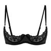 Бюстгальтер-балконет пуш-ап из кружева больших размеров с косточками и регулируемыми бретелями - доступен в нескольких цветах