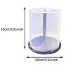 Clear Plastic DVD Storage Bucket Holds 100 Discs Disc Organizer Portable CD Storage Bucket  Home