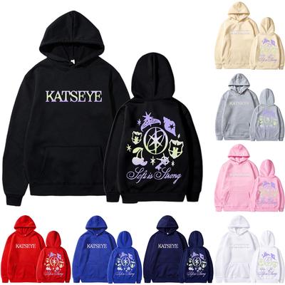 Женская модная повседневная универсальная повседневная толстовка с капюшоном, повседневная толстовка с длинными рукавами и нашивками сверху