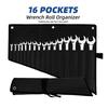 Органайзер для гаечных ключей, Сумка-скрутка для инструментов – 16 карманов, Водонепроницаемая ткань Оксфорд, Органайзер-скрутка для гаечных ключей для гаража, мастерской, домашнего ремонта
