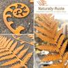 5pcs Rusty Fern Potted Plant Decoration Garden Stakes Metal Outdoor Courtyard Yard Art Decoration Country Garden Iron Sculpture