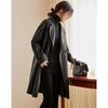 Women's Hepburn Style Double-Sided Wool Blend Mid-Length Coat