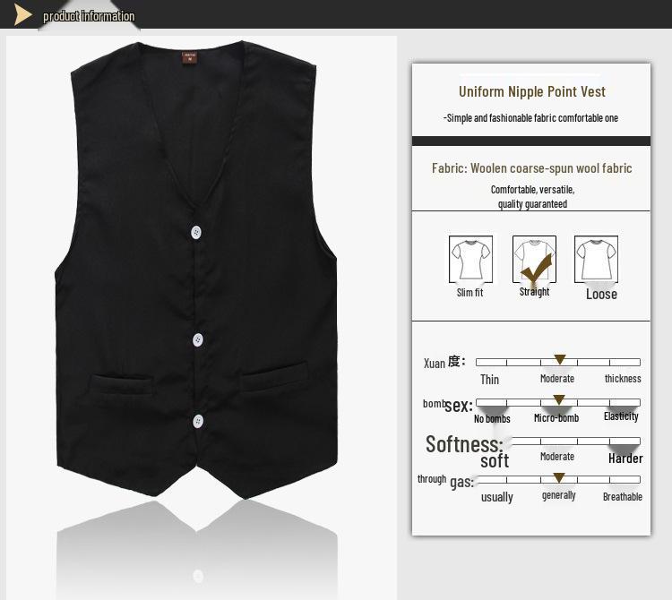 Жилет волонтера без рукавов из полиэстера и хлопка на заказ - Рабочая одежда и промо-рубашка
