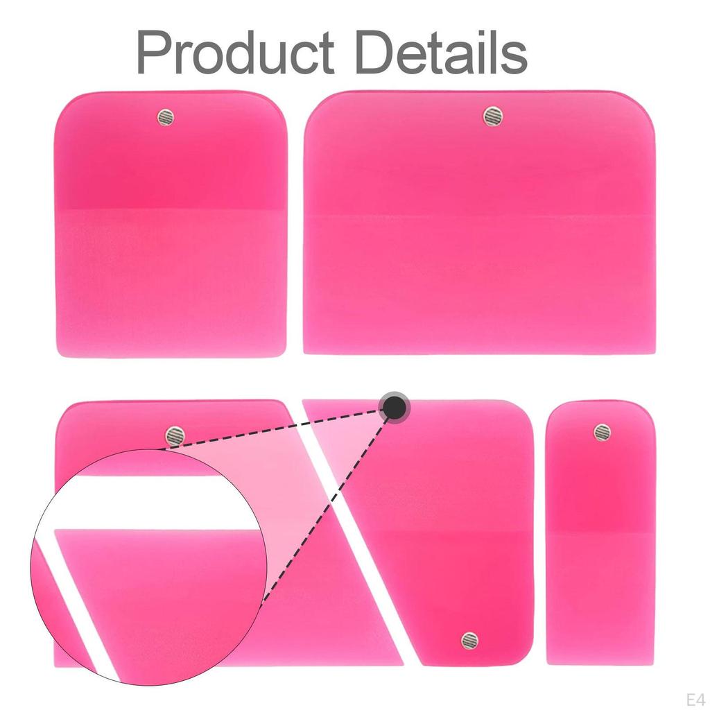 5 Pieces PPF Squeegees Accessories Easy To Use TPU Coating Scrapers for Cars Paint