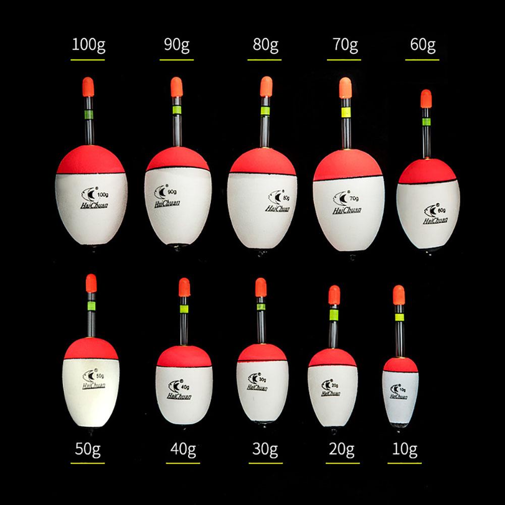 Luminous Foam Bobber 10-100g Multi-size Fishing Floats Fishing Tackle Accessories For Carp Shrimps Bass