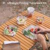 PP Folding Bowl Ultralight Folding Dining Plate Funny Folding Water Cup  Outdoors
