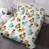 Cute Colored Cat Bedding Three-Piece Quilt Cover
