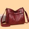 Mom Bag Fashion Braided Ladies Crossbody Bag All Soft Leather Single Shoulder Crossbody Bag