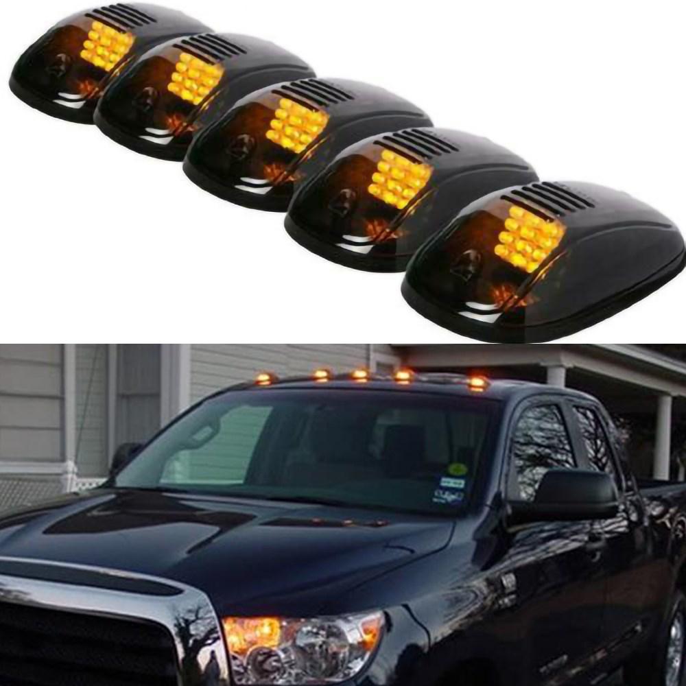 LED Amber Cab Roof Marker Lights Running Lamp For 03-16 Dodge Ram 3500 4500 5500