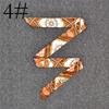 Fashion Color Printing Long Silk Scarf Women Ribbon Neckerchief Print 4cm Thin Narrow Scarves Bag Hair Band Ribbon Headscarve