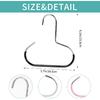 4 Pack Hat Hangers for Closet, Hat Organizer for Closet, Metal Hat Hooks for Baseball Caps, Belt, Scarf, Purse (Multicolor)
