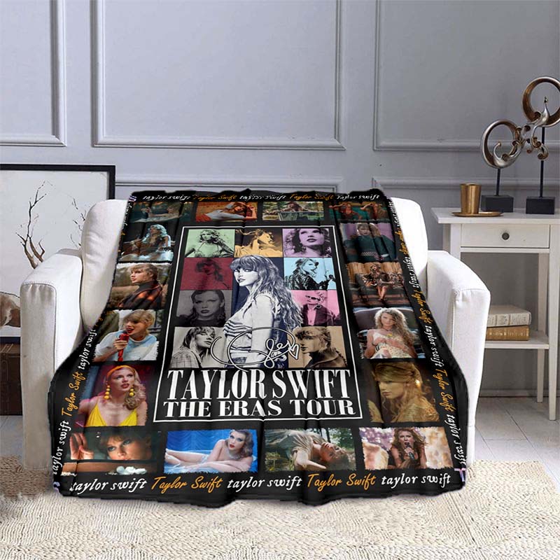 K-PopT- Taylor-S-Swift Blanket - Fan Gift - Suitable for Home, Leisure, Camping, and Travel - Multifunctional Blanket
