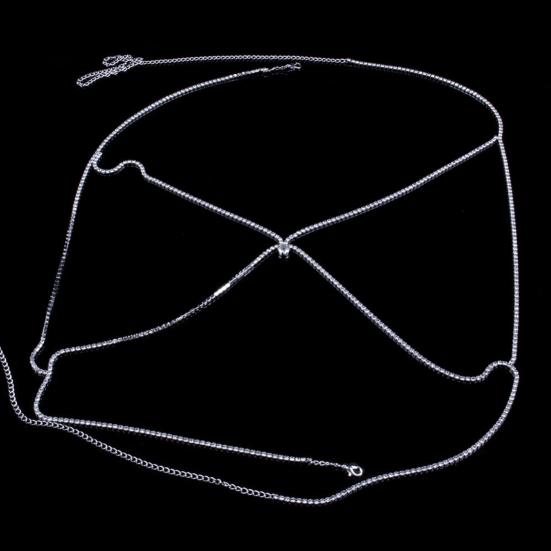 Women Chest Chain Body Chain Body Jewelry Breast Support Chain Club Party Solid Color