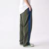Puma 2022 Autumn T7 Series T7 Woven Pants Retro Sports Color Block Button Design Straight Casual Pants Unisex Pants Army-Green 628204-76