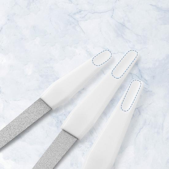 Многофункциональный инструмент для полировки ногтей с двойной головкой и нескользящей ручкой