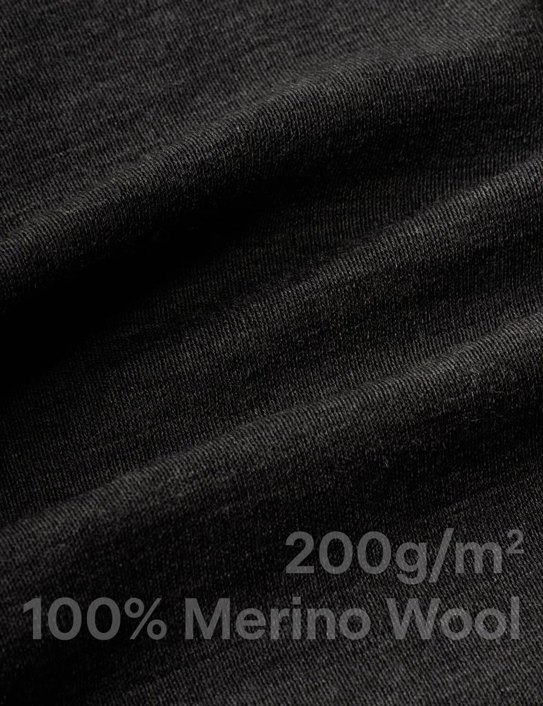 Нижнее белье из мериносовой шерсти, теплый внутренний верх и низ (Рапаса) Мужской (3.Темно-серый_(Тонкий набор), L)