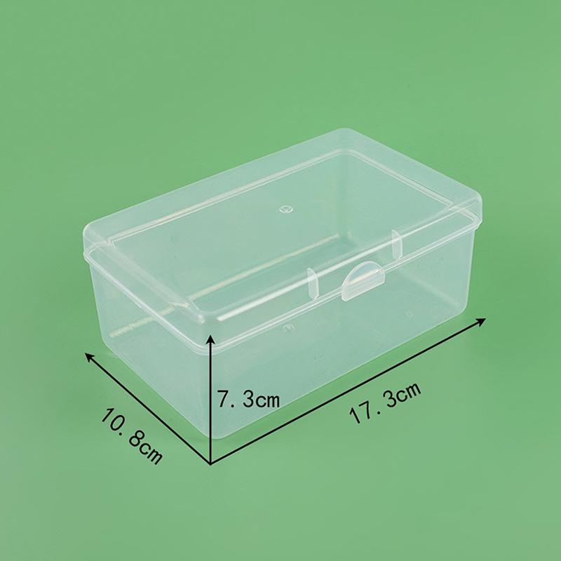 Прозрачный флип-контейнер для хранения ватных палочек, органайзер для косметики, многофункциональный контейнер для хранения фотокарточек, пылезащитный ящик