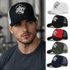 Breathable Summer Baseball Cap Mechanic Graphic Outdoor Sun Hat Vintage Mesh Trucker Hat  For Men