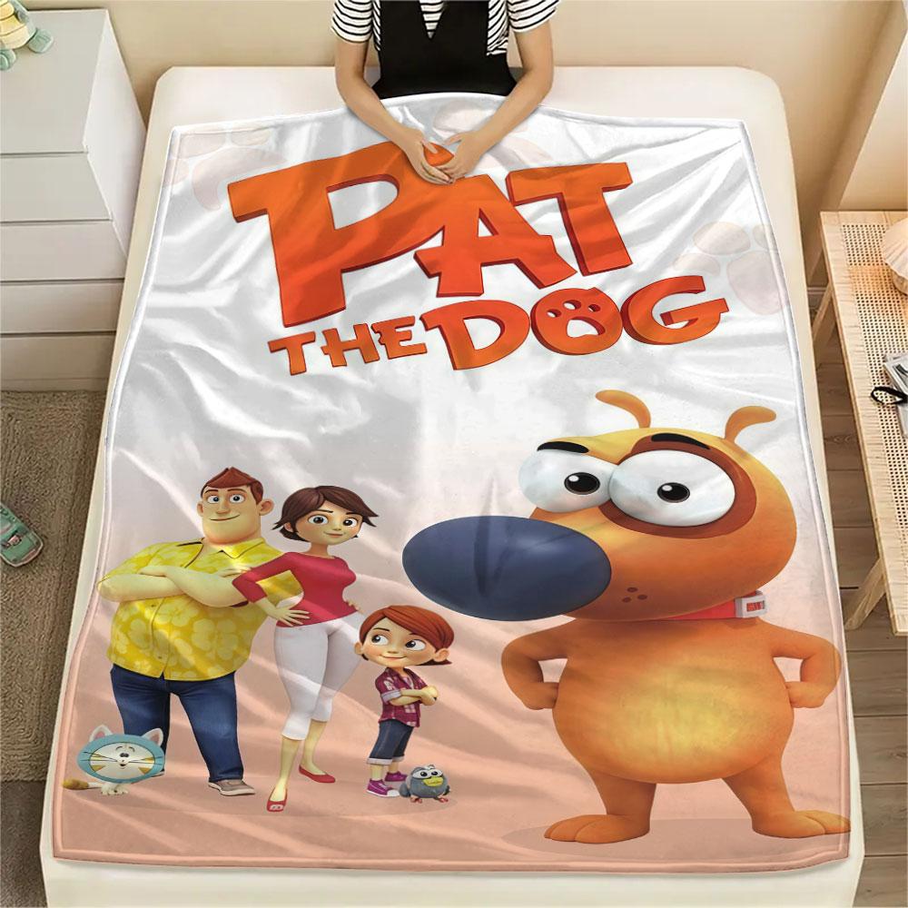 1PC Pat the Dog Blanket, High quality Comfortable for All Seasons, Home Decor, Warmth and Comfort