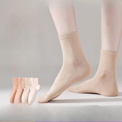 Женские весенние новые повседневные утолщенные однотонные носки