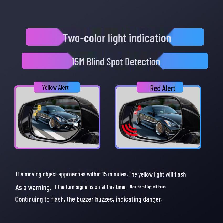 Зеркало заднего вида Система предупреждения о слепых зонах и сходе с полосы для Toyota Corolla, RAV4, Levin, Camry