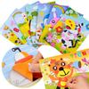 DIY Cartoon Animal 3D EVA Foam Sticker Puzzle 20 Styles Handmade Early Learning Educational Toys For Children Kids Gift