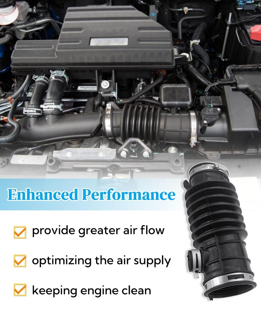 Air Intake Hose for CR-V 2017-2021 1.5L L4 Turbocharged Engine Direct Replacement Air Intake Tube OE 172265PAA00 Cross Reference to 696-000 Durab