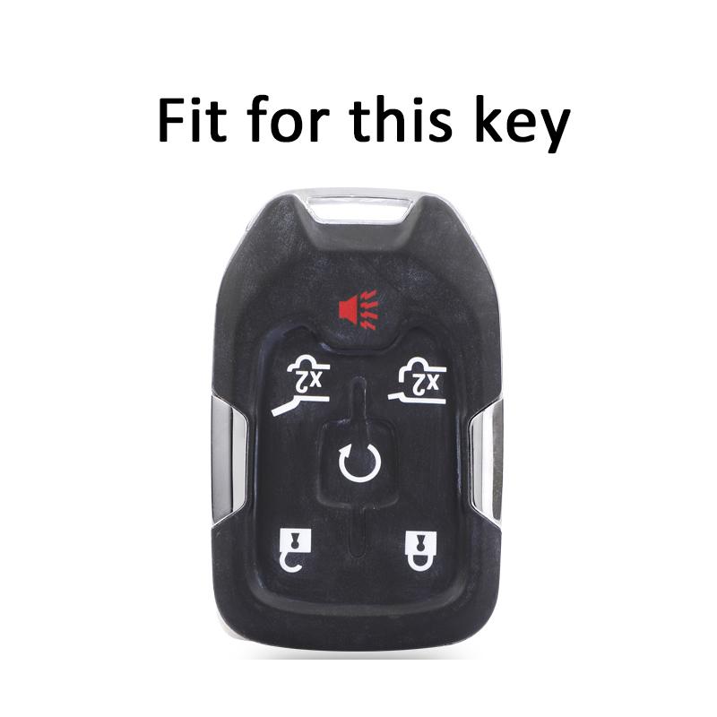 Мягкий чехол для смарт-ключа из ТПУ для Chevrolet Tahoe Suburban для GMC для GM Shell Fob Holder, автомобильные аксессуары