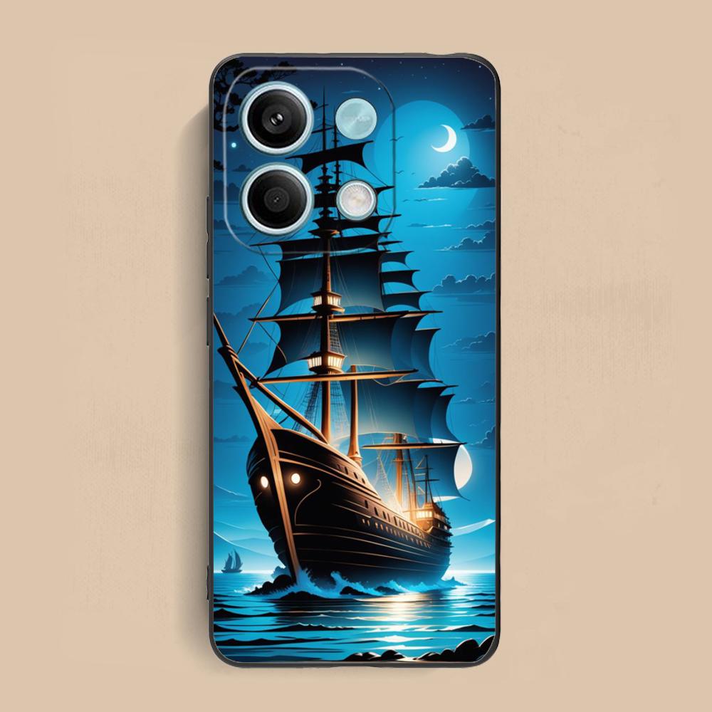 Pirate Corsair Mobile Phone Case for Xiaomi Redmi 15 14 13 12 A5 3 2 1 C Plus 4G 5G Colorful Printing Cover Pretty Luxury Cover