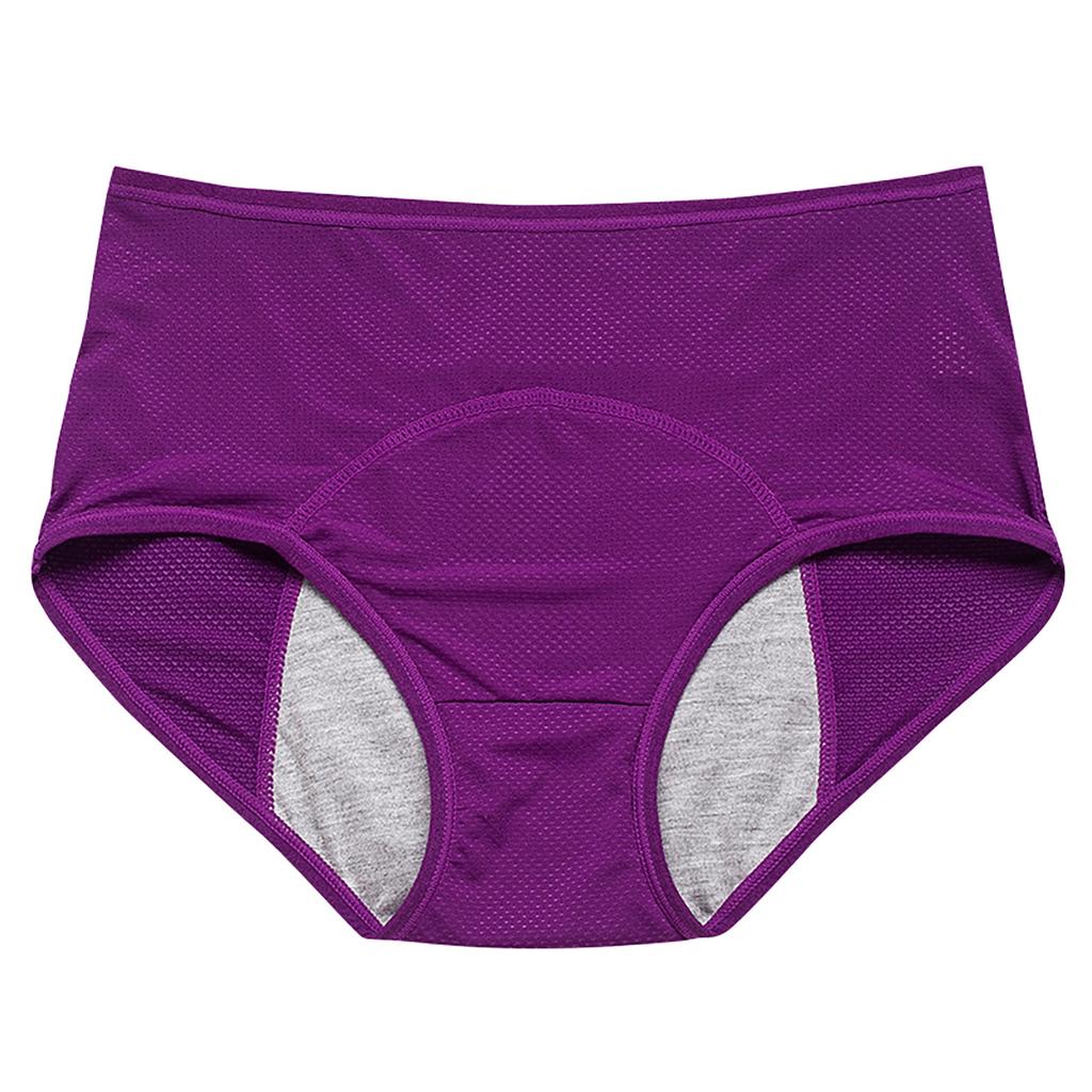 Women'S Menstrual Panties Mid-Waist Cotton Postpartum Women'S Panties Fully Covered Panties