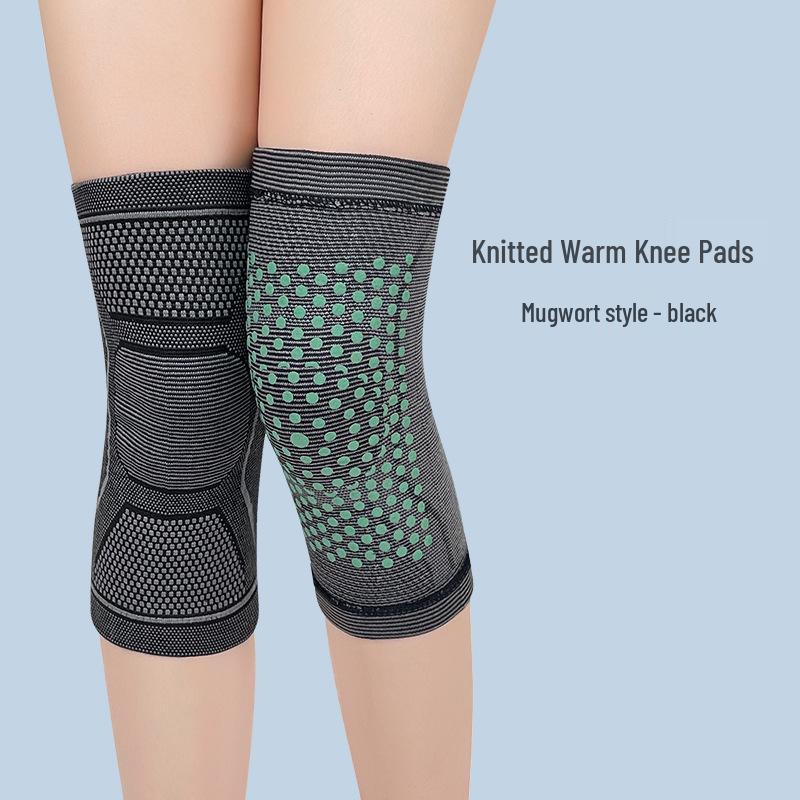 Эластичные наколенники с добавлением полыни для сохранения тепла и поддержки суставов.
