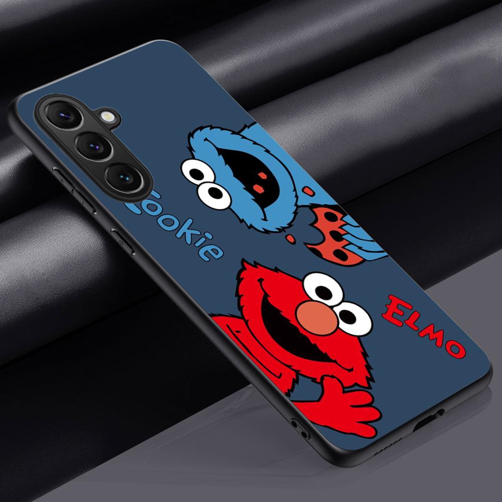 S-se-sameS classic anime street pattern Phone Case For Samsung Galaxy S26 S25 S24 S23 S22 S21 Plus Ultra Note20 Soft Black