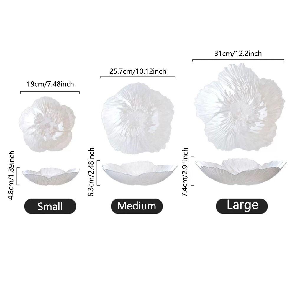 Хрустальная стеклянная фруктовая тарелка миска универсальная десертная тарелка декоративный поднос для конфет закуска