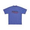 T Shirt Loose Fit Men's Dark Blue 641675TNVE74119