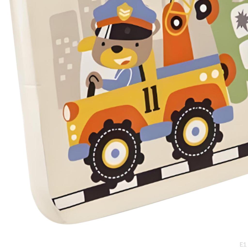 Подушка-бустер квадратная портативная с мультяшным рисунком, увеличивающая высоту, с ремнями для детей