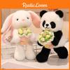 Panda Rabbit Fox Themed Plush Keychain Toy Hamster Flower Soft Pp Gift Cotton