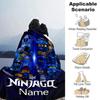 Customiz Name Personality Lego Ninjago Blanket Soft &Warm Sofa Office Bed Travel Lunch Break Blanket, Gift Suitable All Seasons