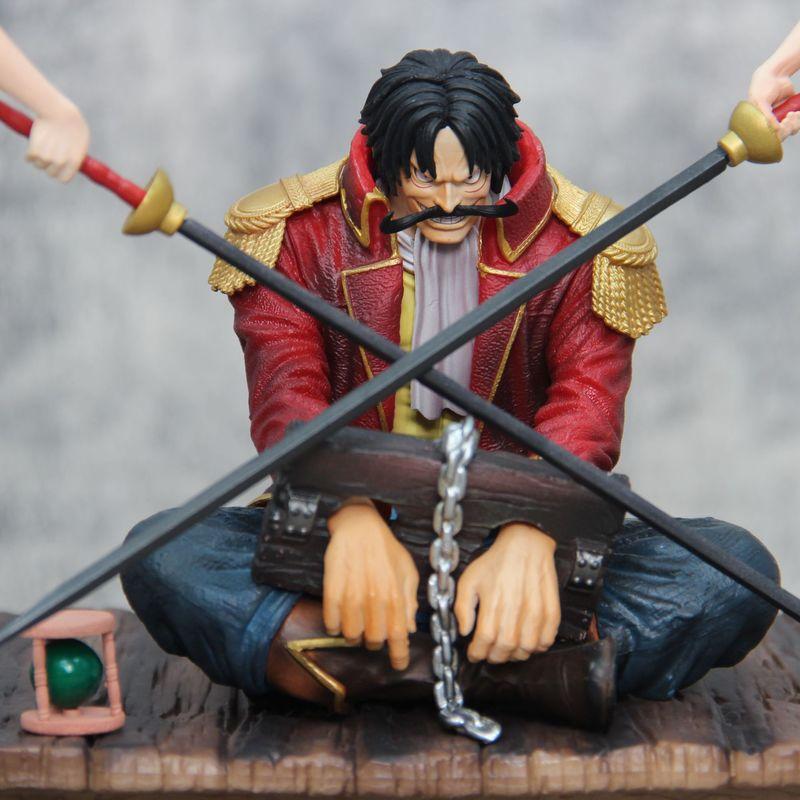 One Piece Soldier Execution Table Roger Sitting Handcuffs Roger Cole D Roger Handmade Ornament Gift Desktop Ornament simulation