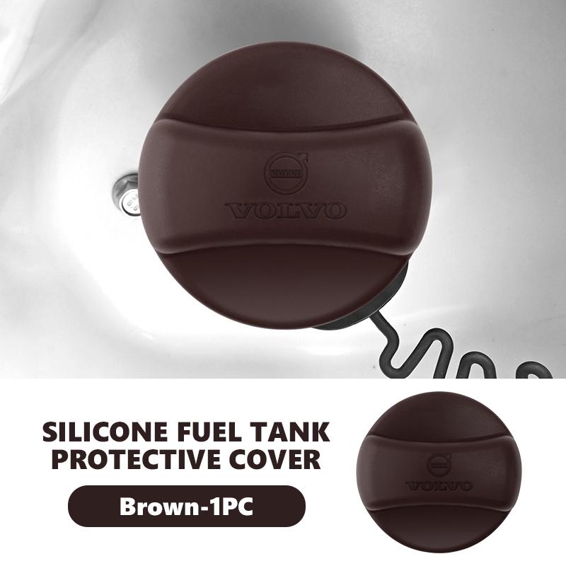 cjtsp5 Car Silicone Fuel Tank Cap Protective Anti-Scratch Oil Tank Cover For Volvo V50 S60 XC60 S40 XC40 XC90 V70 XC70 C30 V40 V60