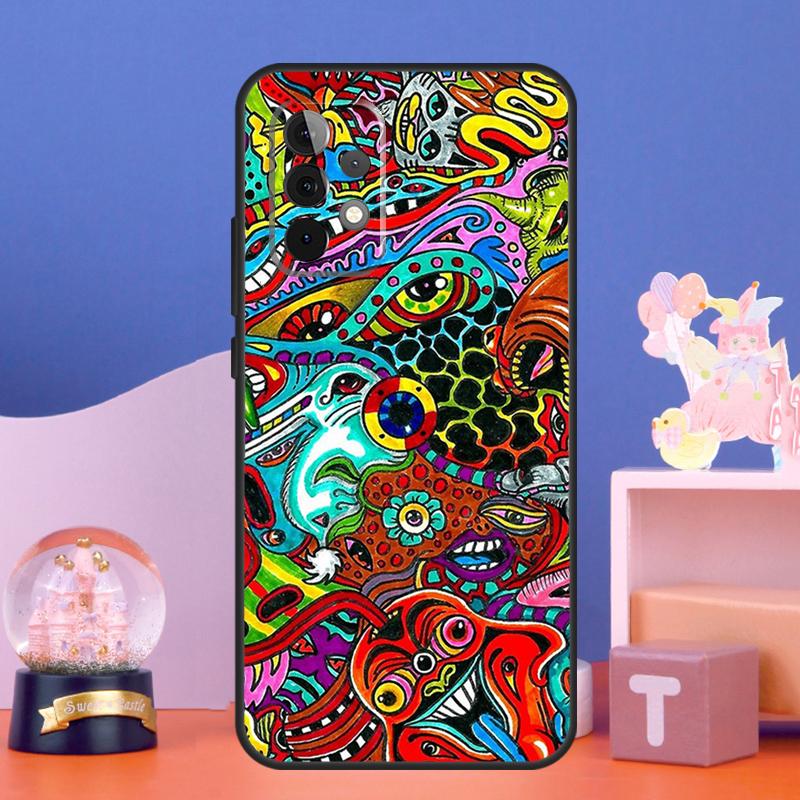 Психоделический Трайповый Чехол Для Samsung Galaxy A56 A36 A26 A16 A06 A13 A33 A53 A15 A35 A55 A34 A54 A52 A12 A32 A17