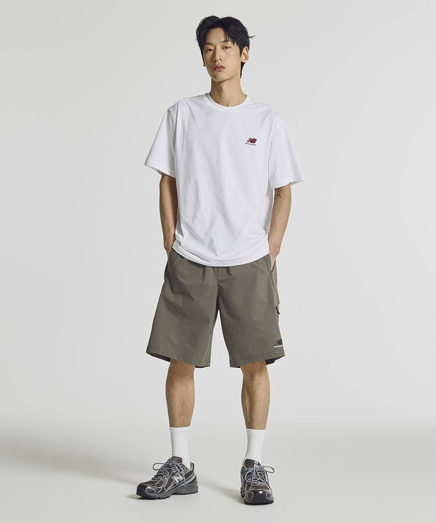 New Balance Nbneg31633 / Uni Frozen Essential Футболка с коротким рукавом и маленьким логотипом (белый)