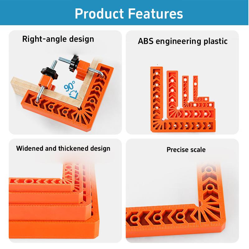 90-градусный угловой фиксатор 3/4 дюйма угловые зажимы L-образная угловая линейка профессиональный позиционирующий угольник для фиксации