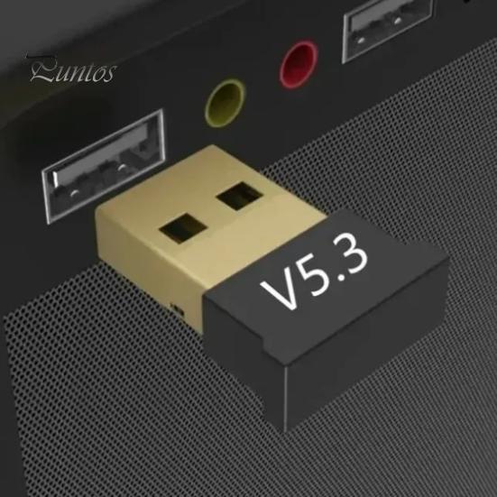 Беспроводной адаптер Plug And Play Поддержка нескольких устройств Настольный компьютер с малой задержкой USB-аудиоприемник Bluetooth-совместимый 5.3