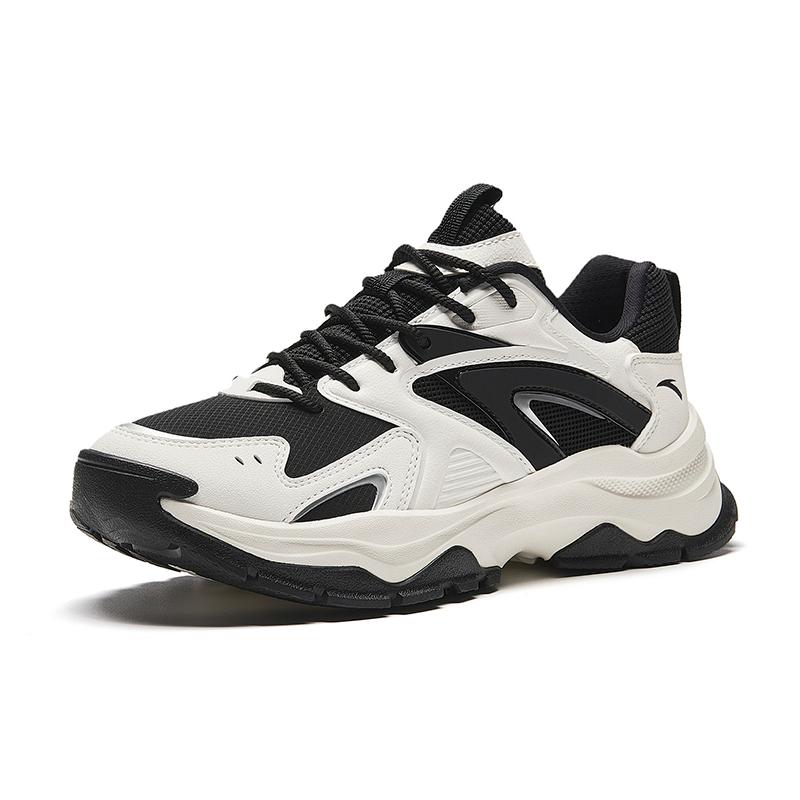 Women's Sneakers Anta Versatile Abrasion Resistant Abrasion Resistant Low top Casual Shoes Women's Beige Black