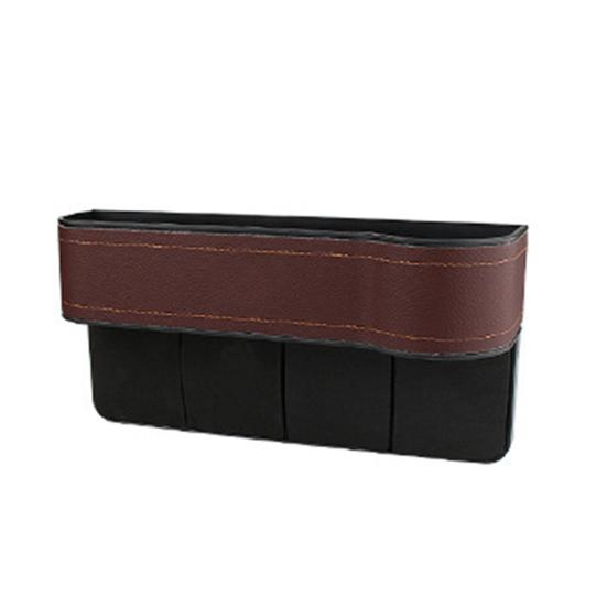 Универсальный ящик для хранения автомобильного сиденья, искусственная кожа, автомобильный держатель для чашки, органайзер для сиденья, отсек, герметичный кошелек, стеллаж для хранения телефонных карт