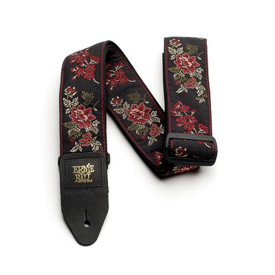 ERNIE BALL Жаккардовый ремень 4142 КРАСНАЯ РОЗА [Оригинал]