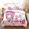 Cool Personality Menhera Chan New Bedding Set Cute Anime Girl 3D Print Duvet Cover Set Soft Microfiber Bed Set For Bedroom Decor