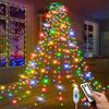 Christmas LED String Lights with Memory Function 8 Modes Star Topper Waterproof